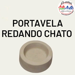 PIEZA CEMENTO 106 PORTA VELA REDONDA CHATA - 3 CUOTAS SIN INTERES - DESCUENTOS POR PAGO EFECTIVO, DEBITO Y CREDITO EN UN PAGO