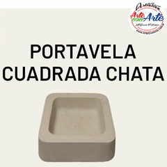 PIEZA CEMENTO 107 PORTA VELA CUADRADO CHATO - 3 CUOTAS SIN INTERES - DESCUENTOS POR PAGO EFECTIVO, DEBITO Y CREDITO EN UN PAGO