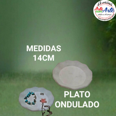 PIEZA CEMENTO 129 PLATO ONDULADO(14CM) - 3 CUOTAS SIN INTERES - DESCUENTOS POR PAGO EFECTIVO, DEBITO Y CREDITO EN UN PAGO