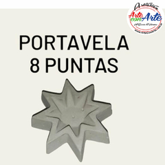 PIEZA CEMENTO 131 PORTA VELA 8 PUNTAS(3X10CM) - 3 CUOTAS SIN INTERES - DESCUENTOS POR PAGO EFECTIVO, DEBITO Y CREDITO EN UN PAGO