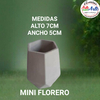 PIEZA CEMENTO 135 MINI FLORERO (5X7CM) - 3 CUOTAS SIN INTERES - DESCUENTOS POR PAGO EFECTIVO, DEBITO Y CREDITO EN UN PAGO