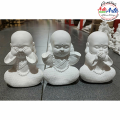 YESO SM607 Trios monjes sabios nro 5 - 16 cm - 3 CUOTAS SIN INTERES - DESCUENTOS POR PAGO EFECTIVO, DEBITO Y CREDITO EN UN PAGO