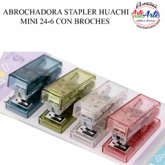 ABROCHADORA STAPLER HUACHI MINI 24-6 CON BROCHES - 3 CUOTAS SIN INTERES - DESCUENTOS POR PAGO EFECTIVO, DEBITO Y CREDITO EN UN PAGO