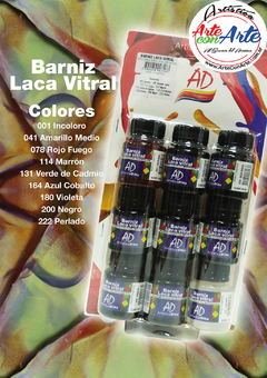 BLISTER 9 BARNIZ VITRAL AD 40ML --- 3 CUOTAS SIN INTERES - DESCUENTOS POR PAGO EFECTIVO, DEBITO Y CREDITO EN UN PAGO