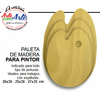 PALETA MADERA PARA PINTOR 25X30 CMS --- 3 CUOTAS SIN INTERES - DESCUENTOS POR PAGO EFECTIVO, DEBITO Y CREDITO EN UN PAGO