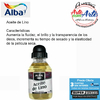 ACEITE DE LINO ALBA 100 CC - VER CARTA COLORES - PRECIO UNITARIO - 3 CUOTAS SIN INTERES - DESCUENTOS POR PAGO EFECTIVO, DEBITO Y CREDITO EN UN PAGO