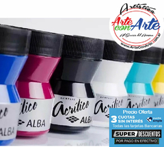 ACRILICOS PROFESIONAL ALBA 200 ml G 3 - VER CARTA COLORES - PRECIO OFERTA 3 CUOTAS SIN INTERES - DESCUENTOS PAGO EFECTIVO - 3 CUOTAS SIN INTERES - DESCUENTOS POR PAGO EFECTIVO, DEBITO Y CREDITO EN UN PAGO