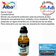 BARNIZ COPAL ALBA 100 CC - PRECIO UNITARIO - 3 CUOTAS SIN INTERES - DESCUENTOS POR PAGO EFECTIVO, DEBITO Y CREDITO EN UN PAGO