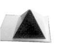 MOLDE PLASTICO TRANSPARENTE Piramide 8 cm P7 207 IDEAL RESINA