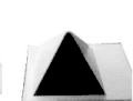 MOLDE PLASTICO TRANSPARENTE Piramide 9 cm P7 208 IDEAL RESINA