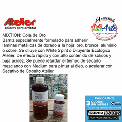 MIXTION COLA DE ORO ATELIER 75 cc G2 - PRECIO UNITARIO - 3 CUOTAS SIN INTERES - DESCUENTOS POR PAGO EFECTIVO, DEBITO Y CREDITO EN UN PAGO