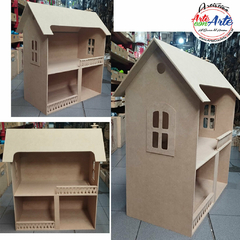 CASA MUÑECAS L.BARBIE FF. C/BARANDA 60X31,5X73CM ALT. - comprar online