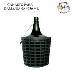 CANASTO PARA DAMAJUANA 4750 ML --- 3 CUOTAS SIN INTERES - DESCUENTOS PAGO EFECTIVO, DEBITO Y CREDITO EN UN PAGO