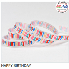 CINTA HAPPY BIRTHDAY 10 MM X10 MTS - CORDON DE ORO - 3 CUOTAS SIN INTERES - DESCUENTOS POR PAGO EFECTIVO, DEBITO Y CREDITO EN UN PAGO