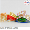 CINTA RASO C/ORILLOS LUREX 4MM X 18,28 MTS. - CORDON DE ORO - 3 CUOTAS SIN INTERES - DESCUENTOS POR PAGO EFECTIVO, DEBITO Y CREDITO EN UN PAGO