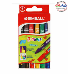 CRAYONES ESCOLARES SIMBAL X 6 UNID. --- 3 CUOTAS SIN INTERES - DESCUENTOS POR PAGO EFECTIVO, DEBITO Y CREDITO EN UN PAGO