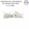 CREDENCIAL COCODRILO PLASTICO CON TIRA X 12 UNID. - 3 CUOTAS SIN INTERES - DESCUENTOS POR PAGO EFECTIVO, DEBITO Y CREDITO EN UN PAGO