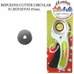 REPUESTO CUTTER CIRCULAR 3U.ROTATIVO 45mm. - 3 CUOTAS SIN INTERES - DESCUENTOS POR PAGO EFECTIVO, DEBITO Y CREDITO EN UN PAGO