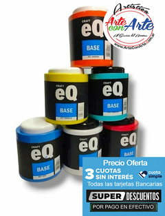 COMBO 6 BASES ACRILICA EQ ART & CRAFT 900 CC - podes elegir colores - PRECIO COMBO - 3 CUOTAS SIN INTERES - DESCUENTOS PAGO EFECTIVO, DEBITO Y CREDITO EN UN PAGO