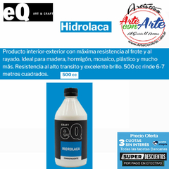 HIDROLACA EQ ART & CRAFT 500 CC- PRECIO UNITARIO - 3 CUOTAS SIN INTERES - DESCUENTOS POR PAGO EFECTIVO DEBITO Y CREDITO EN UN PAGO