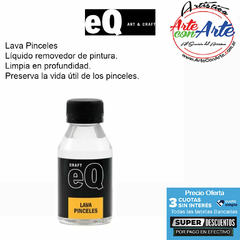 LAVA PINCEL EQ ART& CRAFT 100 CC - PRECIO UNITARIO - 3 CUOTAS SIN INTERES - DESCUENTOS POR PAGO EFECTIVO, DEBITO Y CREDITO EN UN PAGO