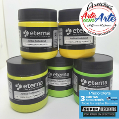 ACRILICOS PROFESIONAL ETERNA 200 ML G.1 - VER CARTA COLORES - PRECIO OFERTA 3 CUOTAS SIN INTERES - DESCUENTOS PAGO EFECTIVO - 3 CUOTAS SIN INTERES - DESCUENTOS POR PAGO EFECTIVO, DEBITO Y CREDITO EN UN PAGO