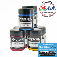 ACRILICOS PROFESIONAL ETERNA 60 ML G.4 - VER CARTA COLORES - PRECIO OFERTA 3 CUOTAS SIN INTERES - DESCUENTOS PAGO EFECTIVO - 3 CUOTAS SIN INTERES - DESCUENTOS POR PAGO EFECTIVO, DEBITO Y CREDITO EN UN PAGO