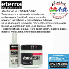 ADHESIVO MULTIPROPOSITO ETERNA 700 ML - PRECIO UNITARIO - 3 CUOTAS SIN INTERES - DESCUENTOS POR PAGO EFECTIVO, DEBITO Y CREDITO EN UN PAGO