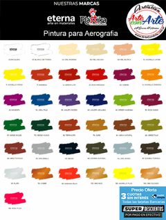 PINTURA PARA AEROGRAFIA HARD FLUO 50 ML - VER CARTA COLORES - PRECIO OFERTA 3 CUOTAS SIN INTERES - DESCUENTOS PAGO EFECTIVO - 3 CUOTAS SIN INTERES - DESCUENTOS POR PAGO EFECTIVO, DEBITO Y CREDITO EN UN PAGO - comprar online