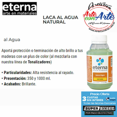 LACA NATURAL ETERNA 350 ML- PRECIO UNITARIO - 3 CUOTAS SIN INTERES - DESCUENTOS POR PAGO EFECTIVO DEBITO Y CREDITO EN UN PAGO