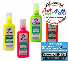 PINTURA DIMENSIONAL FLUO ETERNA 40 ML - VER CARTA DE COLORES - PRECIO OFERTA 3 CUOTAS SIN INTERES - DESCUENTOS PAGO EFECTIVO - 3 CUOTAS SIN INTERES - DESCUENTOS POR PAGO EFECTIVO, DEBITO Y CREDITO EN UN PAGO