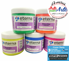 PINTURA A LA TIZA - CHALK PAINT ETERNA FLUO 200ml x unidad - COLORES METALICOS - PRECIO OFERTA 3 CUOTAS SIN INTERES - DESCUENTOS PAGO EFECTIVO - 3 CUOTAS SIN INTERES - DESCUENTOS POR PAGO EFECTIVO, DEBITO Y CREDITO EN UN PAGO