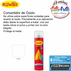 CONVERTIDOR DE OXIDO EN AEROSOL KUWAIT BLANCO 240cc - PRECIO UNITARIO - 3 CUOTAS SIN INTERES - DESCUENTOS POR PAGO EFECTIVO, DEBITO Y CREDITO EN UN PAGO