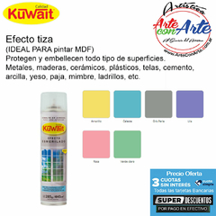 ESMALTE EN AEROSOL KUWAIT 240 cc EFECTO TIZA -PRECIO UNITARIO - 3 CUOTAS SIN INTERES - DESCUENTOS POR PAGO EFECTIVO, DEBITO Y CREDITO EN UN PAGO