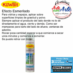 ESMALTE EN AEROSOL KUWAIT EFECTO ESMERILADO 440cc - PRECIO UNITARIO - 3 CUOTAS SIN INTERES - DESCUENTOS POR PAGO EFECTIVO, DEBITO Y CREDITO EN UN PAGO