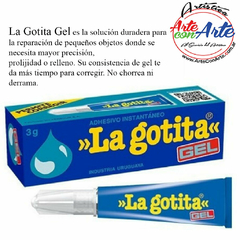 LA GOTITA GEL 3 grs. ADHESIVO INSTANTANEO - 3 CUOTAS SIN INTERES - DESCUENTOS POR PAGO EFECTIVO, DEBITO Y CREDITO EN UN PAGO - comprar online