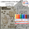 LIBRO PARA COLOREAR A4 ENTRE 60 A 80 HS. + 20 MARCADORES ESCOLARES - 3 CUOTAS SIN INTERES - DESCUENTOS POR PAGO EFECTIVO, DEBITO Y CREDITO EN UN PAGO