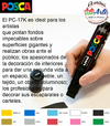 MARCADOR UNI POSCA PC-17K PUNTA EXTRA ANCHA 15 MM NEGRO o COLORES - PRECIO UNITARIO - 3 CUOTAS SIN INTERES - DESCUENTOS POR PAGO EFECTIVO, DEBITO Y CREDITO EN UN PAGO - comprar online