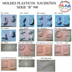 MOLDES PLASTICOS NAVIDAD SERIE "B" P900 - 3 CUOTAS SIN INTERES - DESCUENTOS POR PAGO EFECTIVO, DEBITO Y CREDITO EN UN PAGO