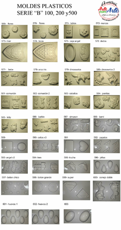MOLDES PLASTICOS SERIE "B" P100, 200 Y 500 HOJA 7 - 3 CUOTAS SIN INTERES - DESCUENTOS POR PAGO EFECTIVO, DEBITO Y CREDITO EN UN PAGO