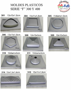 MOLDES PLASTICOS SERIE "F" P300 Y 400 - 3 CUOTAS SIN INTERES - DESCUENTOS POR PAGO EFECTIVO, DEBITO Y CREDITO EN UN PAGO