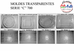 MOLDES PLASTICOS TRANSPARENTES SERIE "C" P700 - 3 CUOTAS SIN INTERES - DESCUENTOS POR PAGO EFECTIVO, DEBITO Y CREDITO EN UN PAGO