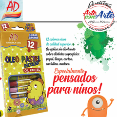 OLEO PASTEL ESCOLAR AD 12unid. - 3 CUOTAS SIN INTERES - DESCUENTOS POR PAGO EFECTIVO, DEBITO Y CREDITO EN UN PAGO