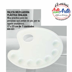 PALETA MEZCLADORA PLASTICA 23X17CM 7 CAVIDADES --- 3 CUOTAS SIN INTERES - DESCUENTOS POR PAGO EFECTIVO, DEBITO Y CREDITO EN UN PAGO