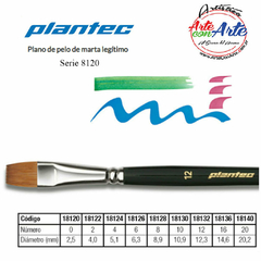 PINCEL PLANTEC PELO MARTA LEGITIMO CHATO SERIE 8120 No 6 - 3 CUOTAS SIN INTERES - DESCUENTOS POR PAGO EFECTIVO, DEBITO Y CREDITO EN UN PAGO