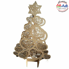 ARBOL NAVIDAD CORAZON DOBLE 80CM