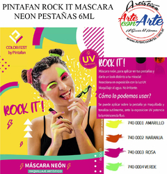 PINTAFAN ROCK IT MASCARA NEON PESTAÑAS 6ML COD 741 - 3 CUOTAS SIN INTERES - DESCUENTOS POR PAGO EFECTIVO, DEBITO Y CREDITO EN UN PAGO