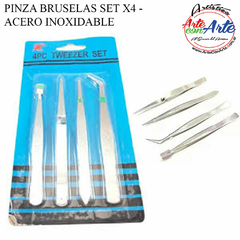 PINZA BRUSELAS SET X4 - ACERO INOXIDABLE --- 3 CUOTAS SIN INTERES - DESCUENTOS POR PAGO EFECTIVO, DEBITO Y CREDITO EN UN PAGO