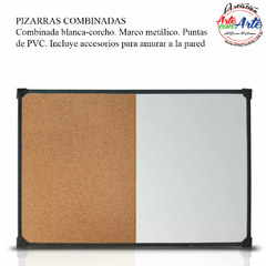 PIZARRA COMBINADA 60X80 CM --- 3 CUOTAS SIN INTERES - DESCUENTOS POR PAGO EFECTIVO, DEBITO Y CREDITO EN UN PAGO