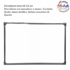 PIZARRA MAGNETICA 40X60 CM MARCO NEGRO --- 3 CUOTAS SIN INTERES - DESCUENTOS POR PAGO EFECTIVO, DEBITO Y CREDITO EN UN PAGO